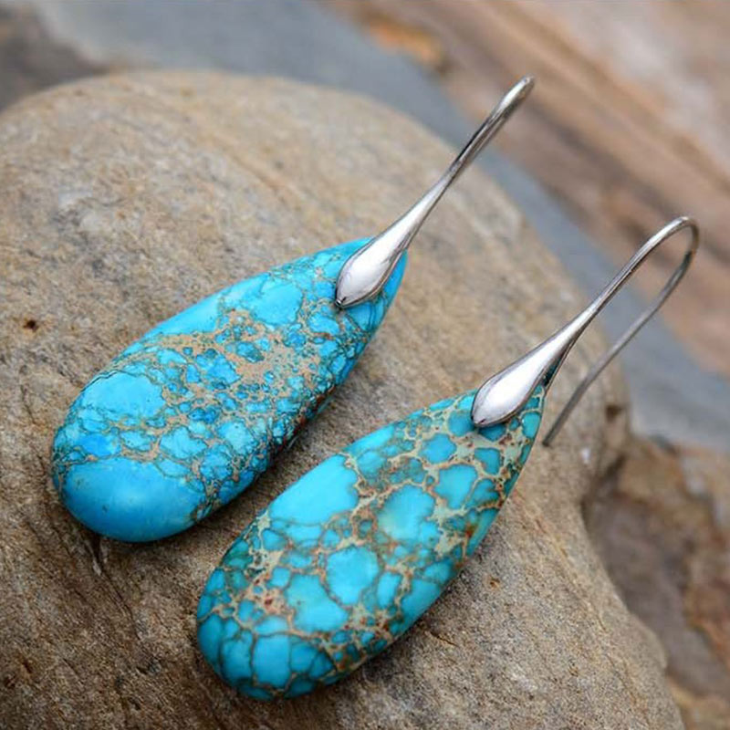Buddha Stones Emperor Stone Crystal Happiness Earrings - image 8