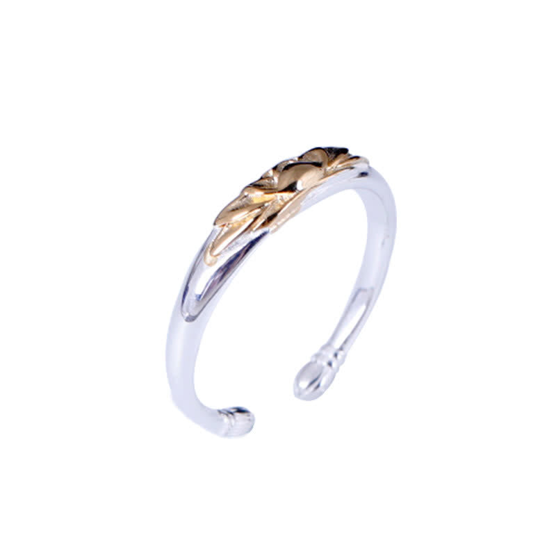 Foviel 925 Sterling Silber Lotus Blume Neuanfang Ring