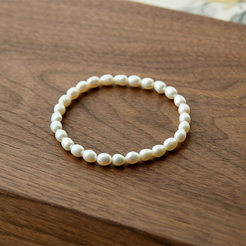 Buddha Stones Natural Pearl Healing Beaded Bracelet Bracelet BS 9
