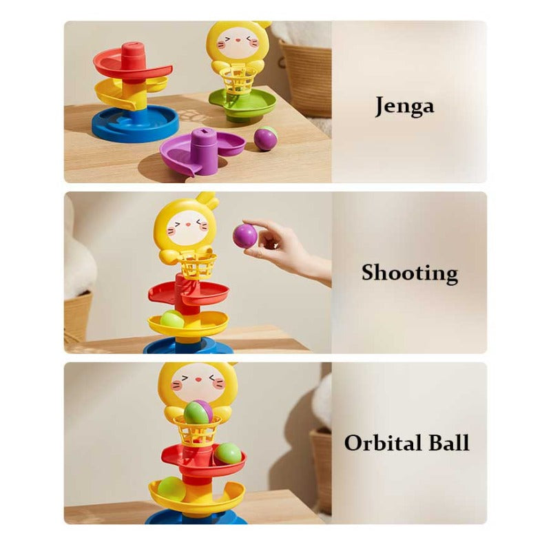 Fidtoy Tour de balles et circuit de billes | Jeu de balles à cascade pour bébés et tout-petits