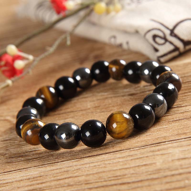 Buddha Stones Tibetan Tiger's Eye Bracelet Necklace Set Necklace, Bracelet BS 3