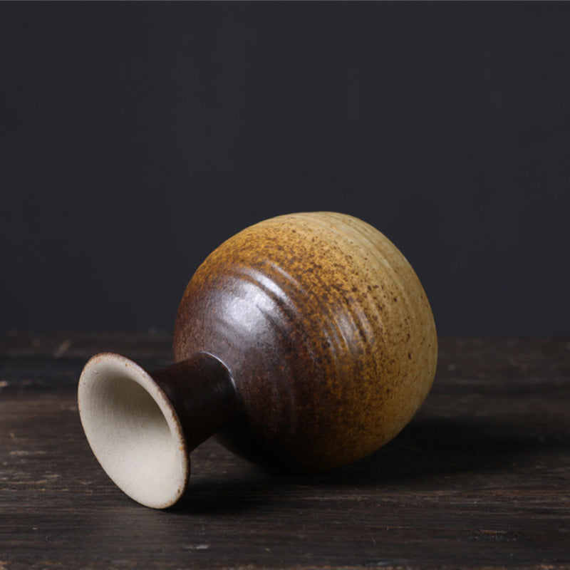 Buddha Stones Small Capacity Goblet Design Ceramic Wine Coffee Mug Tea Coffee Cup 170ml Coffee Mug BS 3