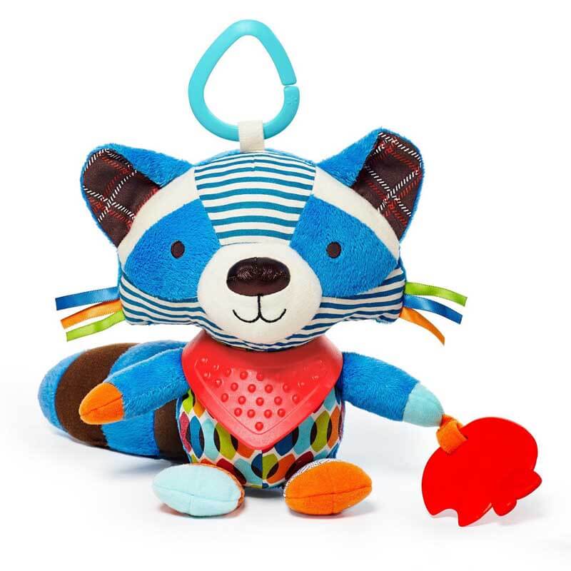Fidtoy Baby Bandana Buddy Teether and Sensory Toy for Infants | Soft Multi-Sensory Play for Home & Travel