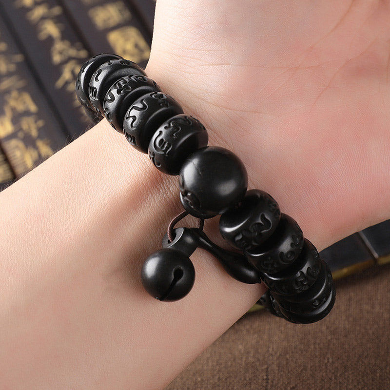 Buddha Stones Tibetan Lightning Strike Wood Protection Bracelet Bracelet BS 5