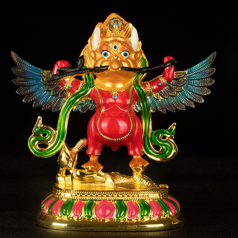 Buddha Stones Tibet Garuda Bird Alloy Keep Evil Spirits Away Home Decoration Decorations BS Colorful Garuda Bird