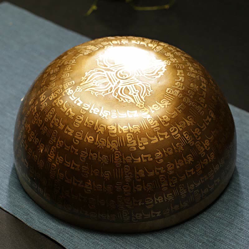 Buddha Stones Sutra Singing Bowl Handcrafted for Healing and Meditation Positive Energy Sound Bowl Set Singing Bowl buddhastoneshop 8