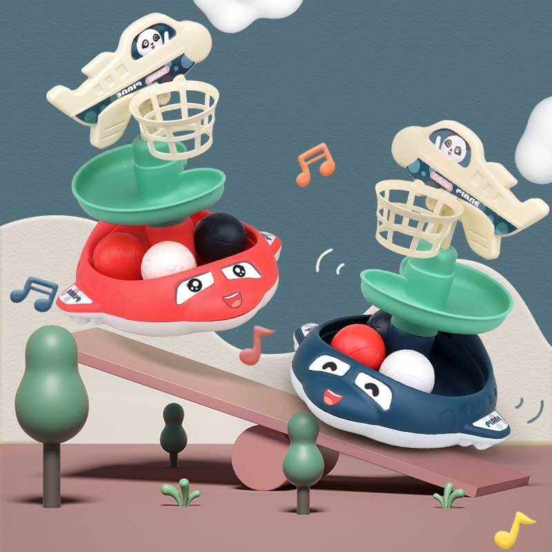 Fidtoy Ball Drop Toy para niños pequeños de 1 a 6 años, juego de lanzamiento, juguete de aprendizaje con luz de sonido, juego educativo para interiores