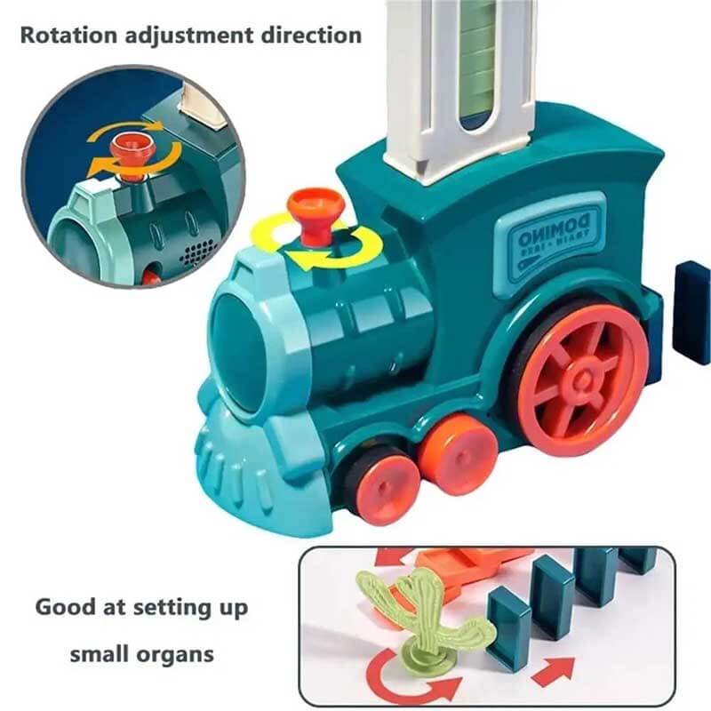 Fidtoy Train Dominos Automatique pour Enfants 3-8 Ans | Blocs Domino Créatifs pour le Jeu à la Maison et l'Apprentissage en Famille