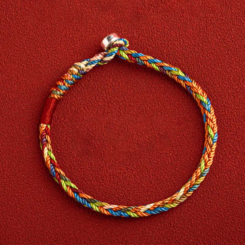 Buddha Stones "May you be healthy and happy" Lucky Multicolored Bracelet - image 6