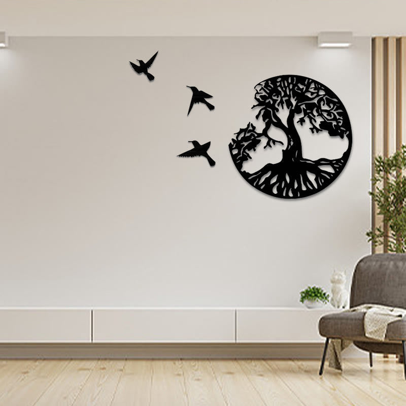 Buddha Stones Tree of Life Birds Creation Wall Art Wall Art BS 5