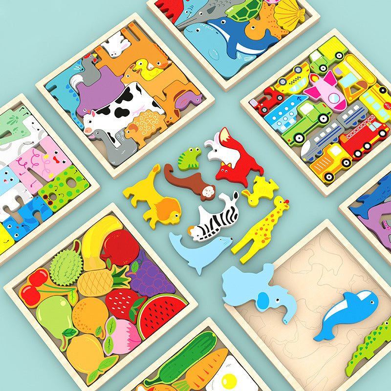 Fidtoy Puzzle de formes Montessori