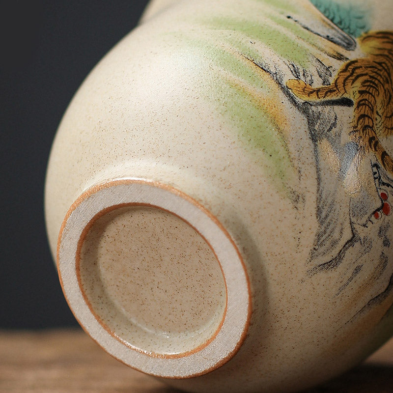 Buddha Stones 12 Chinese Zodiac Ceramic Teacup Kung Fu Tea Cup 130ml Cup BS 9