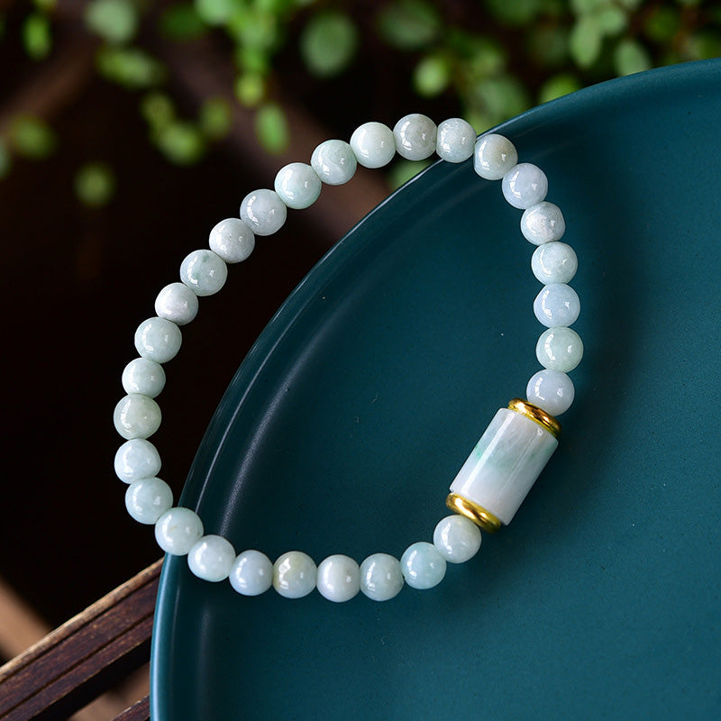 Buddha Stones Natural Jade Luck Prosperity Bracelet Bracelet BS 1