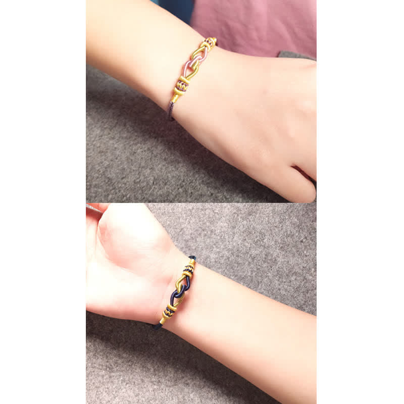 Buddha Stones Handmade Knotting Faith Strength Braid String Bracelet Bracelet BS 12