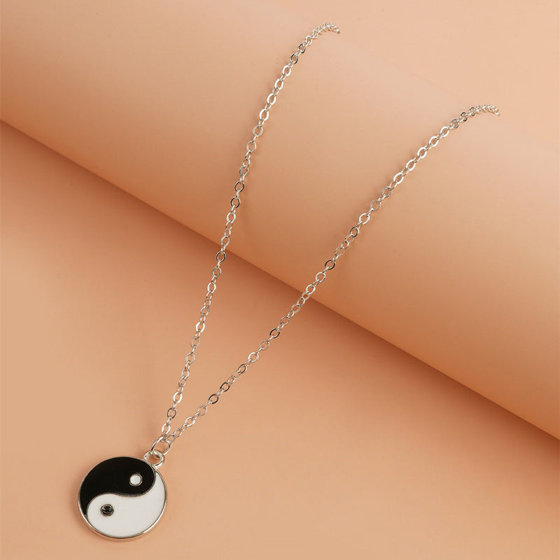 Buddha Stones 2Pcs Yin Yang Harmony Balance Necklace Pendant Necklaces & Pendants BS 1