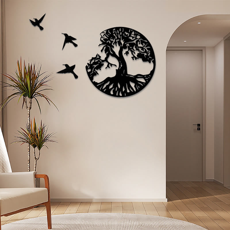 Buddha Stones Tree of Life Birds Creation Wall Art Wall Art BS 1