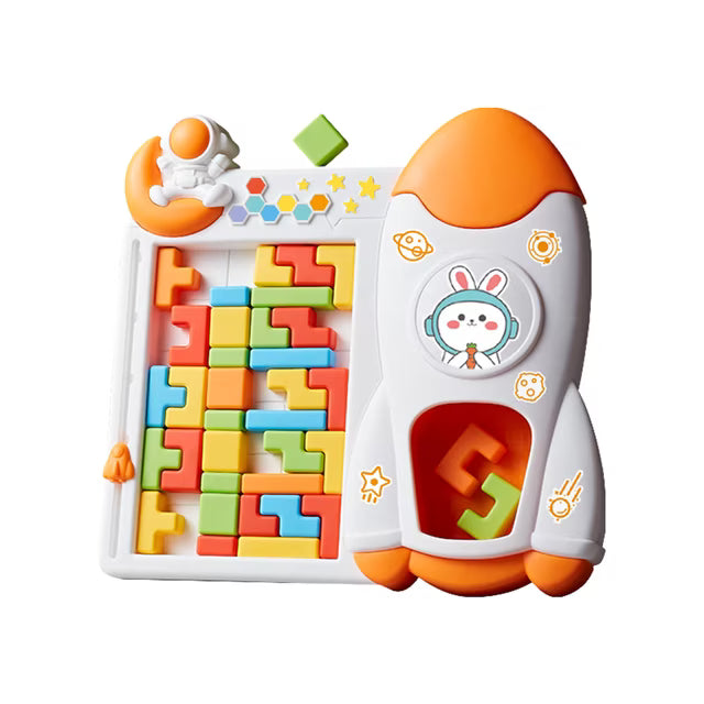 Juego de bloques Tetris de cohete espacial - 052