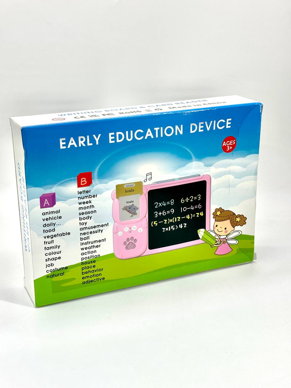 Tablette d'écriture parlante Fidtoy – Apprentissage interactif pour les tout-petits de 3 ans et plus