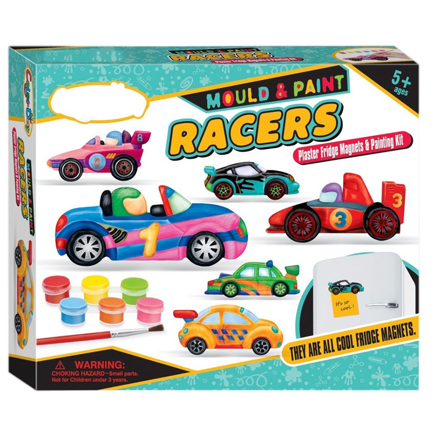 Moldea y Pinta Vehículos DIY Racers para Niños - H87