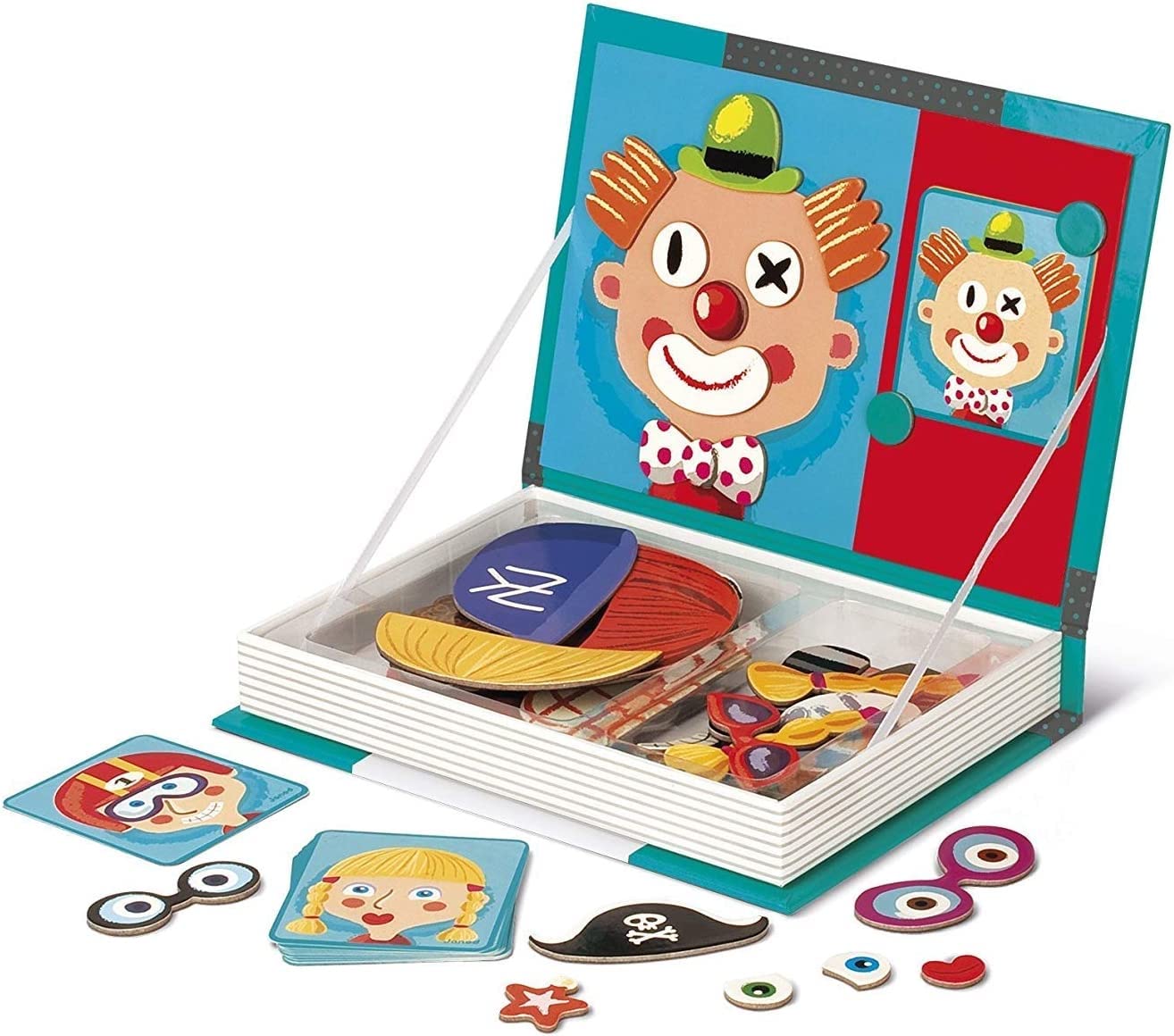 Libro Magnético de Puzles Cara de Payaso Loco
