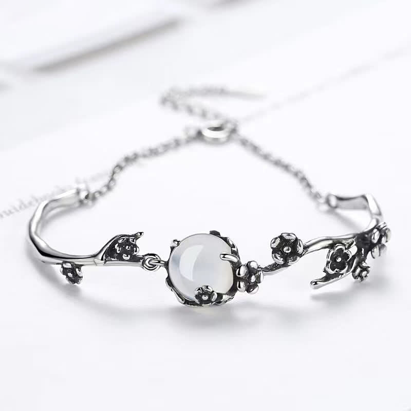 Buddha Stones Plum Blossom Chalcedony Positive Bracelet Bracelet BS 9