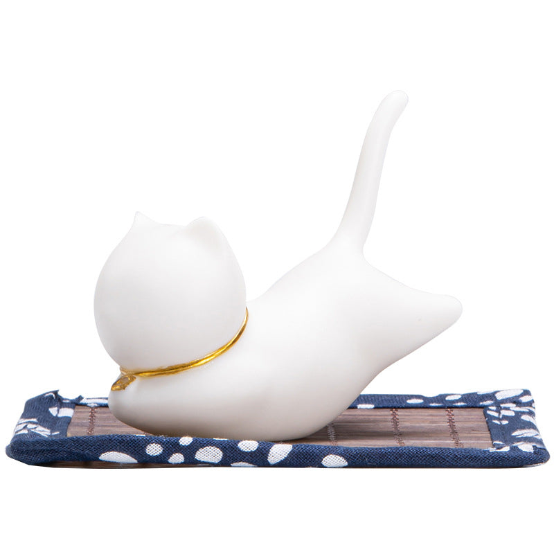 Lovely Cat Panda Ceramic Blessing Incense Burner Decoration Incense Burner BS 8
