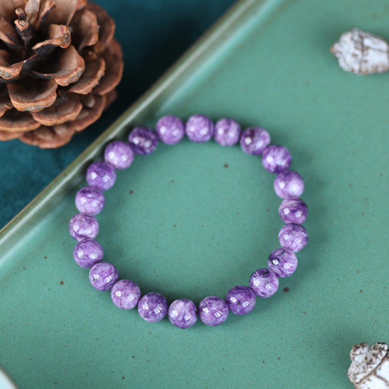 Buddha Stones Amethyst Crystal Positive Transformation Bracelet Bracelet BS 6