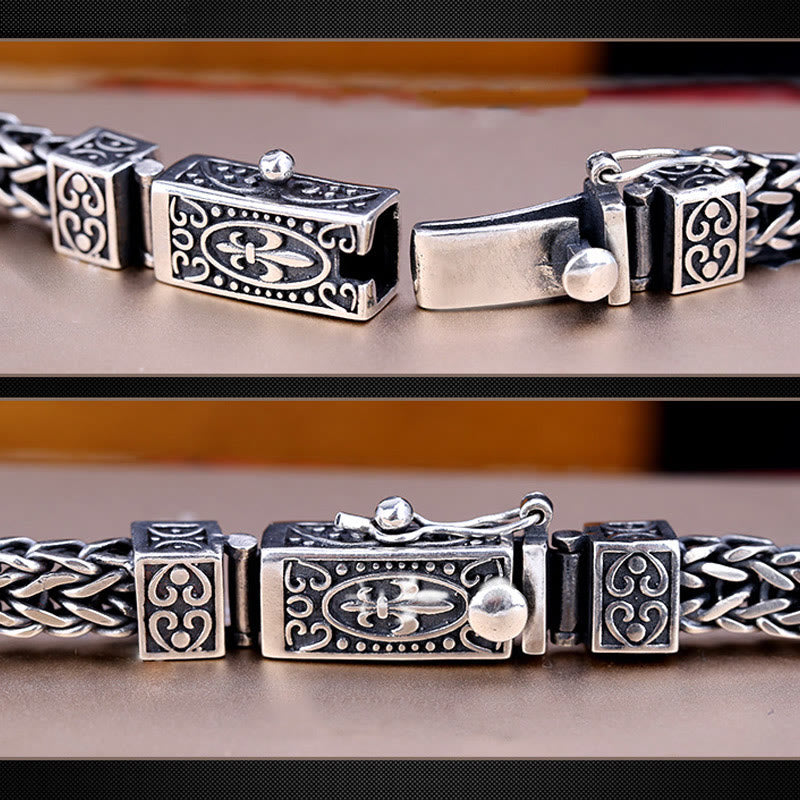 Buddha Stones Retro Dragon Keel Braided Design Balance Healing Bracelet Bracelet BS 5