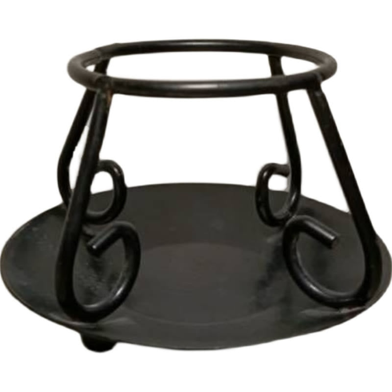 Buddha Stones Cast Iron Cauldron Prayer Altar Burning Holder Incense Sage Smudging Rituals Use Items Prayer Altar BS Black Stand 7*9.5*7.2cm