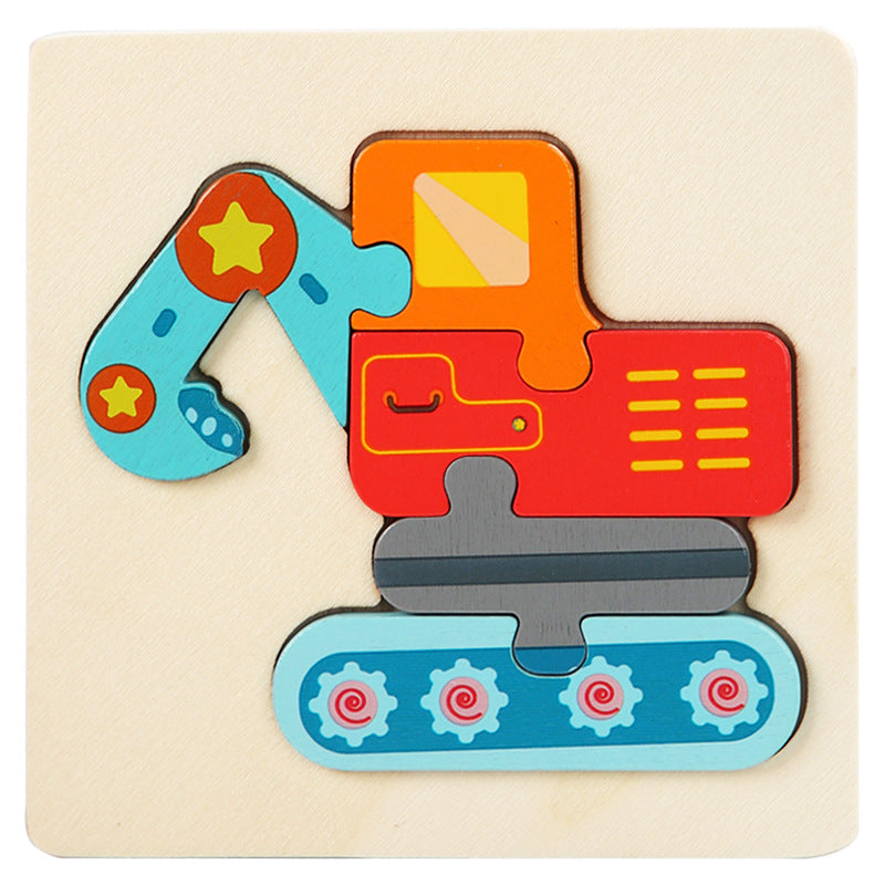 Level 2 Montessori Puzzles 6 Pack - Eco-Friendly Wooden Puzzles Set#4