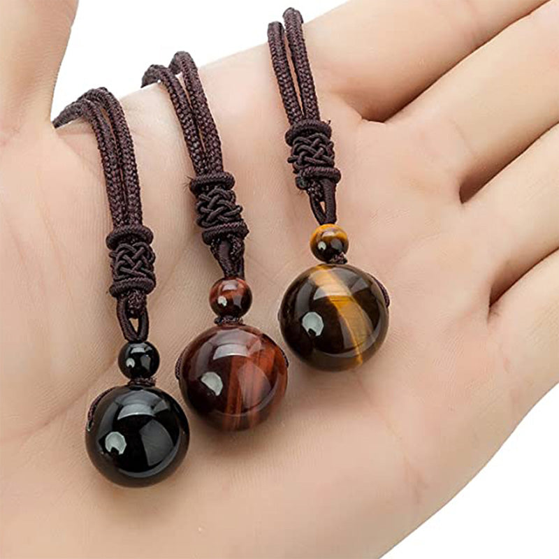 Buddhastoneshop Tibetan Tiger's Eye Protection Necklace