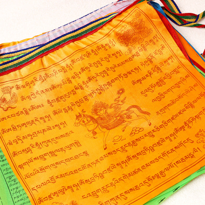 Foviel Outdoor Long-lasting Windhorse 20 Pcs Prayer Flag