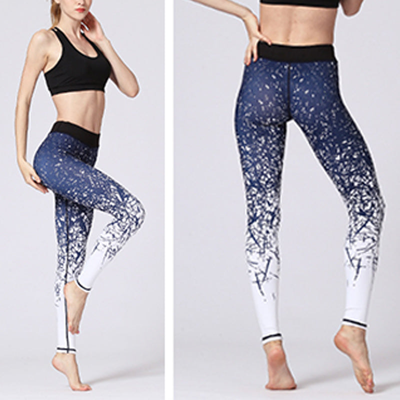 Pantalon de yoga pour femmes Foviel Lines Weeds Sakura Flowers Black Tree, legging de sport et de fitness