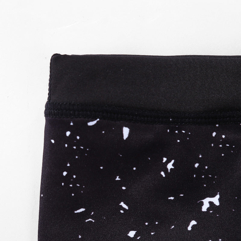 Pantalon de yoga pour femmes Foviel Lines Weeds Sakura Flowers Black Tree, legging de sport et de fitness