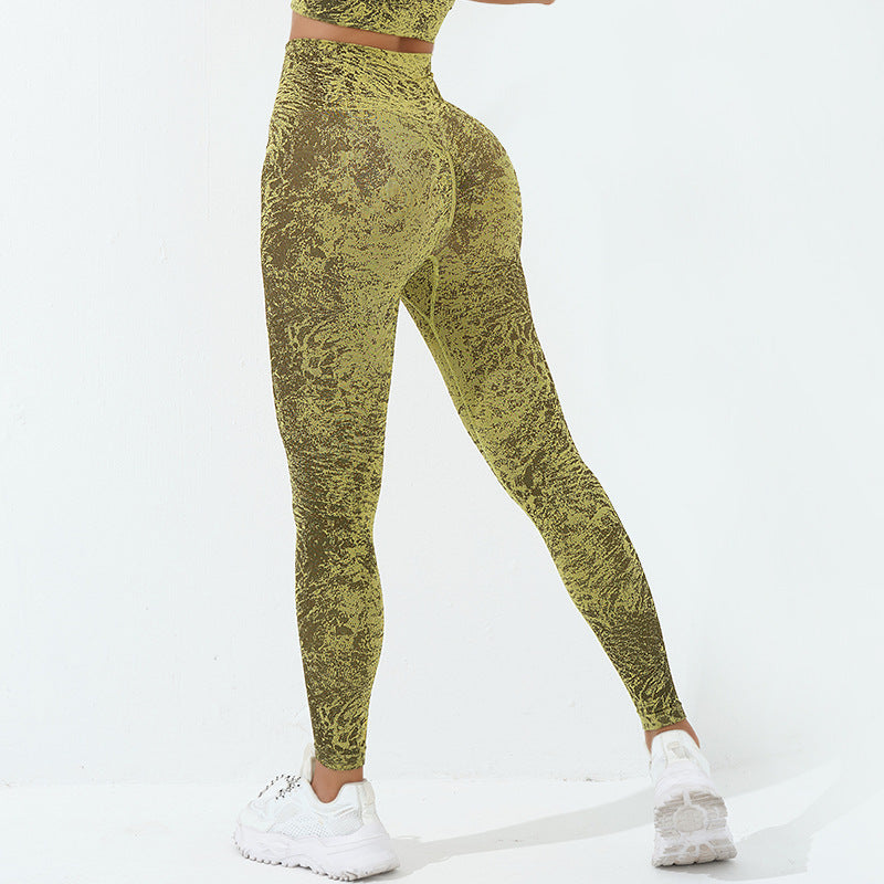 Buddha Stones Seamless Fitness Crop Tank Top High Waist Leggings Pants Sports Gym Yoga Outfits - Leggings - Light Green - US6,UK/AU10,EU38 (L) - image 28