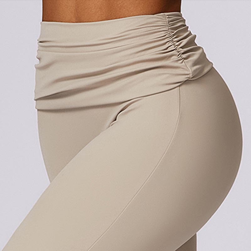 Foviel Sleeveless Backless Strap Tank Top Bra Flared Pants Sports Fitness Yoga