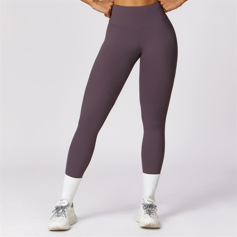 Buddha Stones Women Short Sleeve T-Shirt Top High Waist Leggings Pants For Sports Yoga - RosyBrown - Pants - US8-10,UK/AU12-14,EU40-42 (XL) - image 49