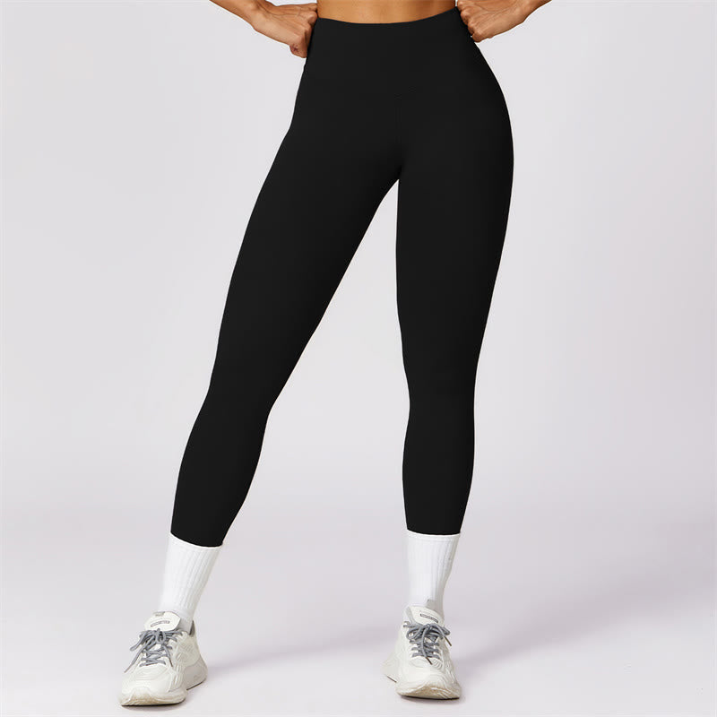 Buddha Stones Women Short Sleeve T-Shirt Top High Waist Leggings Pants For Sports Yoga - Black - Pants - US8-10,UK/AU12-14,EU40-42 (XL) - image 7