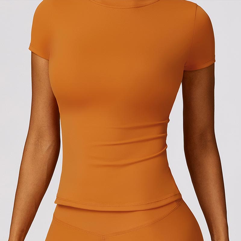 Buddha Stones Women Short Sleeve T-Shirt Top High Waist Leggings Pants For Sports Yoga - image 15