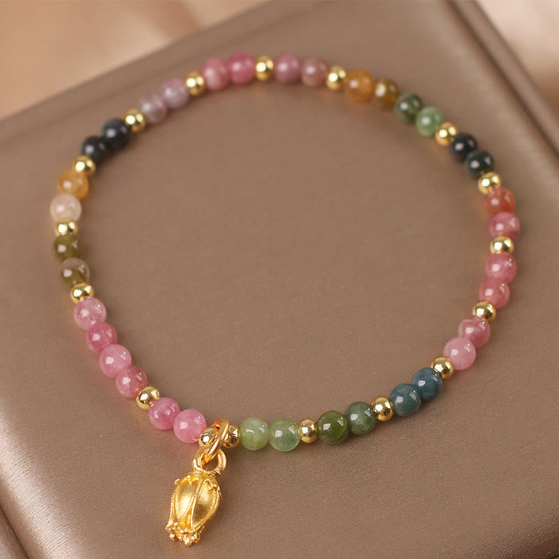 Foviel Colorful Tourmaline Flowers Positive Bracelet