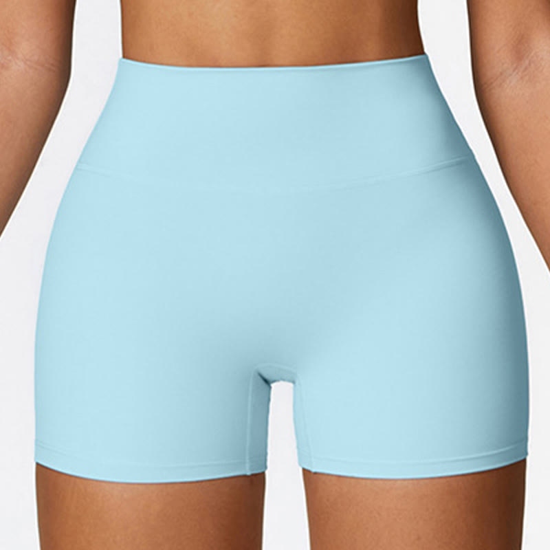 Buddha Stones Solid Color Crop Tank Top High Waist Shorts Sports Fitness Gym Yoga Outfits - image 43