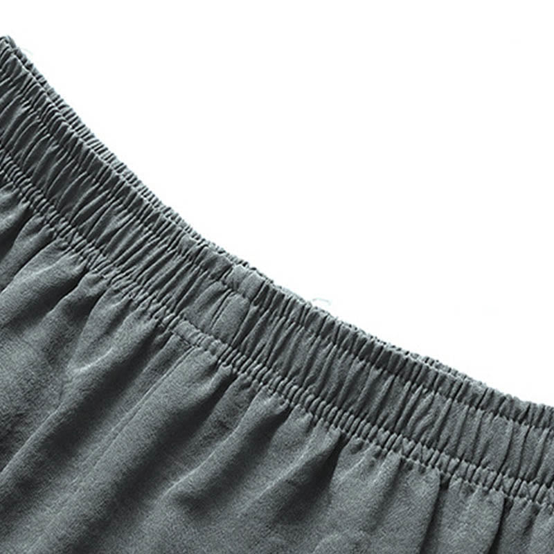 Ensemble pour homme Foviel, style dragon Fu, tenue Tang traditionnelle avec chemise à manches courtes et pantalon large