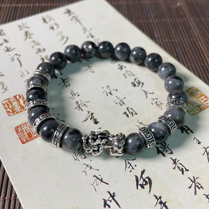 Bracelet Foviel PiXiu en pierre à paillettes noires
