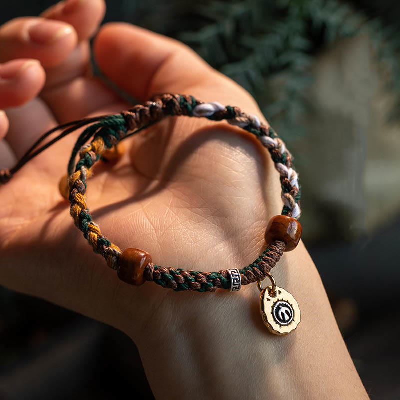 Bracelet porte-bonheur Foviel en perles d'os tibétaines