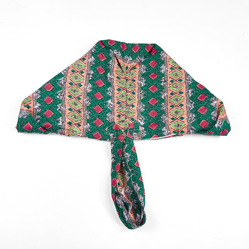 Sac à bandoulière en coton à motif rayures colorées Foviel