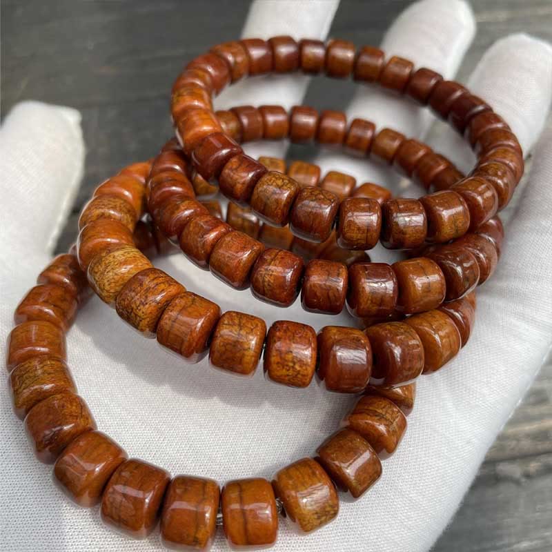 Bracelet de force Foviel en os tibétain, perle Dzi à trois yeux, corne de mouton et agate rouge