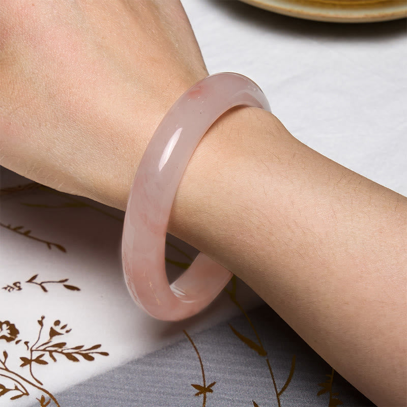 Foviel Rosa Goldene Seide Jade Reichtum Glück Armband