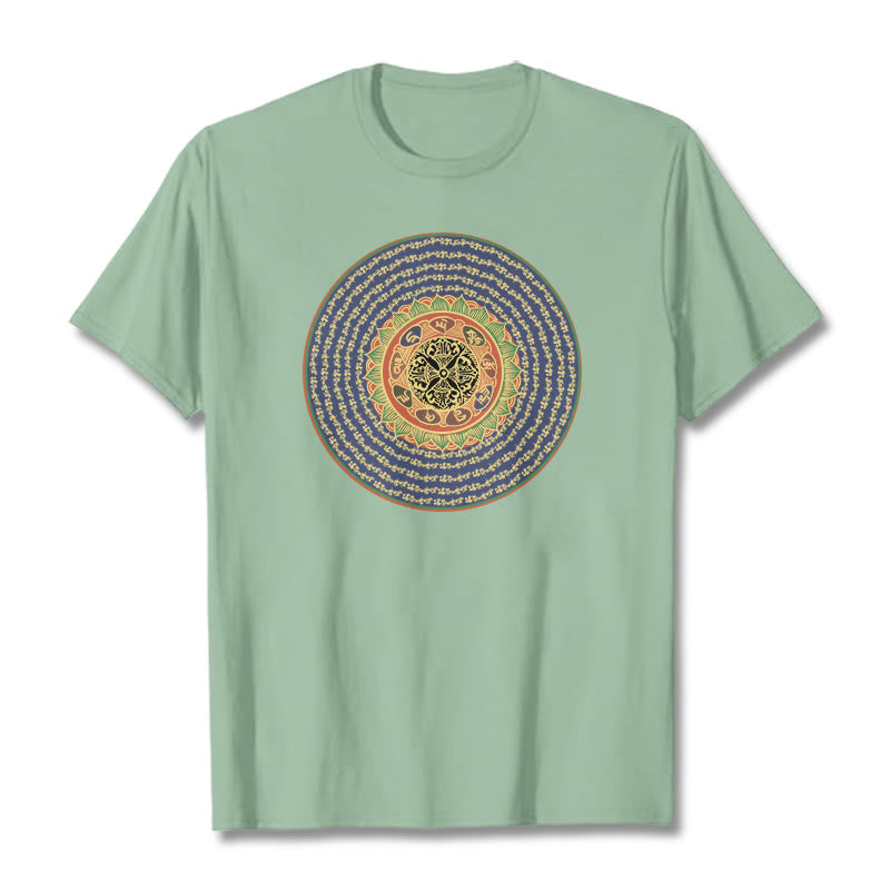 Foviel 108 Om Mani Padme Hum Mantra Sanskrit Tee T-Shirt