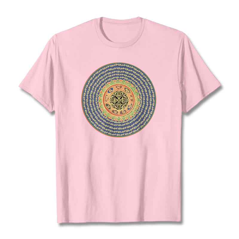 Foviel 108 Om Mani Padme Hum Mantra Sanskrit Tee T-Shirt