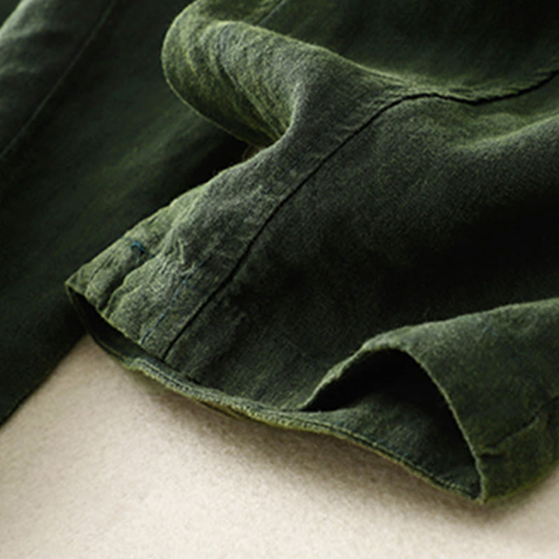 Buddha Stones Summer Women's Linen Drawstring Elastic Waist Harem Pants With Pockets - image 16